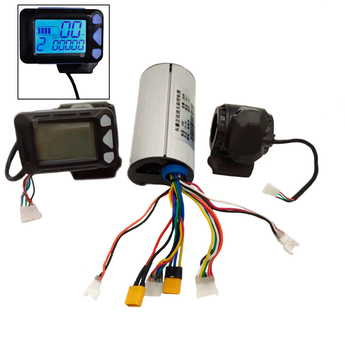 24V 250W BLDC controller kit + LCD display with accelerator + brake